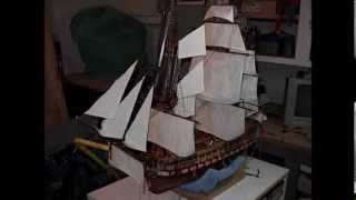 Building Wooden Model Ship Montanes by Bill [upl. by Ithaman]