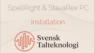 StavaRex amp SpellRight PC  Installation [upl. by Udelle]