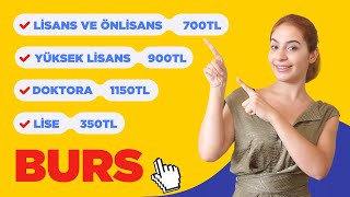 BURS BAŞVURUSU TARİHİ BELLİ OLDU  LİSE ÖNLİSANS LİSANS DOKTORA YÜKSEK LİSANS BURSU [upl. by Rudd]