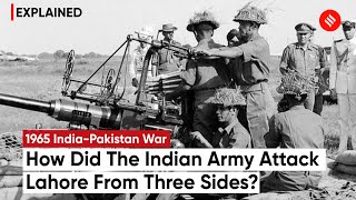 1965 India vs Pakistan When The Indian Army Attacked Lahore From Three Sides [upl. by Xonk]