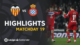 Resumen de Valencia CF vs RCD Espanyol 12 [upl. by Arahs772]