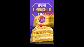 Italian LIMONCELLO Cake  Shorts [upl. by Suirauqed]