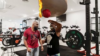 Shannon Briggs In Gym For Rampage Jackson [upl. by Nevar]