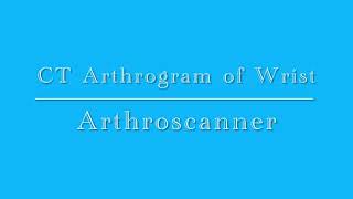 CT Arthrogram of Wrist joint [upl. by Iramaj509]