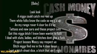 Cash Money Millionaires  Project Bitch Lyrics [upl. by Ennasor]