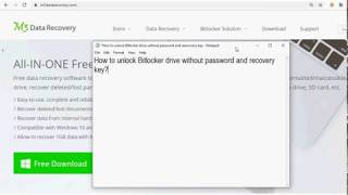 How to unlock Bitlocker encrypted drive without password and recovery key [upl. by Wyndham]