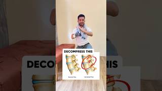 DECOMPRESS YOUR SPINE THE PROPER WAY 🤩🤩🤩 neckpain neckpainrelief viral [upl. by Vachill]