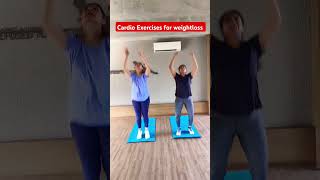 Cardio exercises in between Yoga practice strengthtrainingbody weightlosstransformation priyang [upl. by Assennej854]