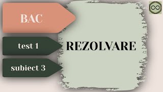 Rezolvare Test Antrenament Bacalaureat Informatica  Testul 1 Subiectul 3  Pregatire BAC [upl. by Ellehcrad154]