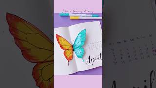 Notebook decoration  bujo cover satisfying painting [upl. by Sevik66]