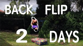 My Backflip Progression in 2 Days  How To [upl. by Jackson942]