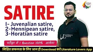 Satire in English Literature  Literature Lovers  AKSRajveer Sir [upl. by Eimaral746]