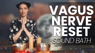 Vagus Nerve Reset to Sleep  Sound Bath Healing Meditation [upl. by Esidarap]