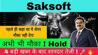 Saksoft Share Latest News  Saksoft Share  Saksoft Share Analysis  Saksoft Share News [upl. by Aiket]