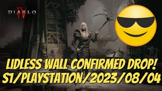 Diablo 4 Season 1 Lidless Wall Confirmed Drop 20230804 [upl. by Essirehs]