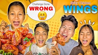 SPICY CHICKEN WINGS CHALLENGE WITH CHILLI PUNISHMENT 🥵  आज Punishment ले मार्यो 🤮  Tikasuman [upl. by Oruam299]