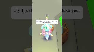 This girl STOLE her pet in adopt me then this happened 😭adoptme shorts [upl. by Eeleimaj]