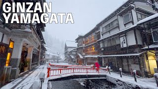 【4K】Walking Ginzan Onsen in the Snow Yamagata  JAPAN 2024 [upl. by Quigley]