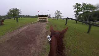 Helmet Cam Sharp Decision Novice  2018 Ocala Three Day Event [upl. by Ahsirkal]