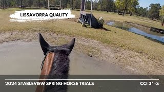 GoPro Lissavorra Quality CCI 3 S  2024 StableView Spring Horse Trials [upl. by Chyou]