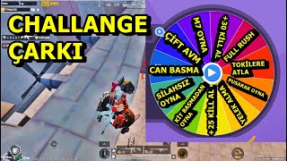 DÜNYADA BİR İLK İNANILMAZ ZORLU CHALLANGE ÇARKI  SOLO VS SQUAD PUBG MOBİLE [upl. by Akemahs898]