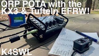 QRP POTA with the Elecraft KX3 and Tufteln EndFed Random Wire Antenna [upl. by Naitsirk969]