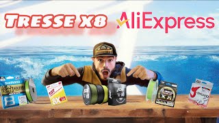 TRESSE JOF x8 ALIEXPRESS meilleur que ⁉️ SHIMANODAIWASERT 😱 [upl. by Reneta972]