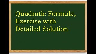 Discriminant of a quadratic equation quadratic formula exercises igcse precalculus [upl. by Powers]