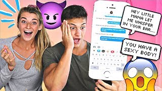 TEXT LYRIC PRANK ON GIRLFRIENDS MOM BAD IDEA [upl. by Nuahsed465]