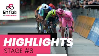 Giro dItalia 2024  Stage 8 Highlights [upl. by Lyrrehs]