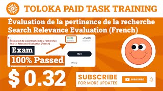 Évaluation de la pertinence de la recherche  Search Relevance Evaluation French Exam Toloka 032 [upl. by Averi939]