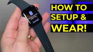 Apple Watch SE  How to Put on the Band Strap Setup and Wear  Tutorial [upl. by Lali]