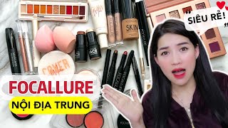 Shopee Haul UNBOX MỘT THÙNG ĐỒ Makeup Focallure Nội địa Trung SIÊU RẺ Chỉ 20k 30k 50k [upl. by Efrem144]