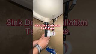 Sink Drain Installation Techniques shorts construction [upl. by Terrene331]