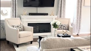 LIVING ROOM DECORATE WITH MEMODERN GLAM amp NEUTRAL [upl. by Saisoj881]