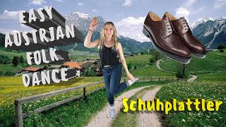 EASY Schuhplattler Dance  Austrian Folk Dance for Kids [upl. by Tace]