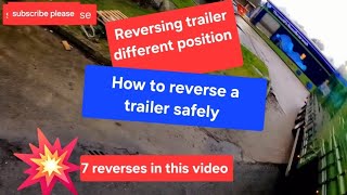 POV hgv reversing trailer safely  7 reverses in this video in the UK 🇬🇧 Asda Waitrose [upl. by Dryfoos]