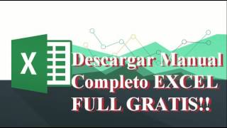 DESCARGAR GRATIS MANUAL COMPLETO DE EXCEL [upl. by Anahpos]