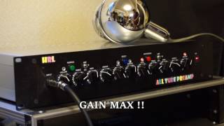 DIY alltubepreamp sound clip by PRS  McCarty  自作真空管ギターアンプ [upl. by Spurgeon654]