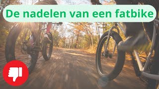 De Grootste Fatbike Nadelen [upl. by Gwendolin]