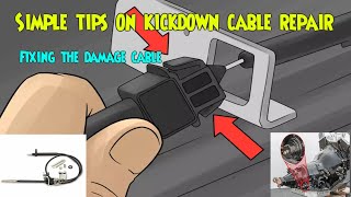 How to repair your Kickdown cable [upl. by Eetsim]