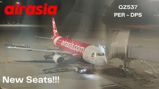 AirAsia QZ537 Airbus A320 Review Perth PER to Denpasar Bali DPS [upl. by Yenettirb]