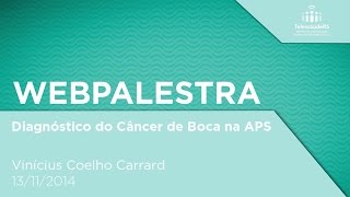 Diagnóstico do Câncer de Boca na APS [upl. by Ikcaj]