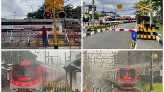 PERLINTASAN UNIK KERETA API TUGU YOGYAKARTA DEPAN MALIOBORO 2022 [upl. by Travus]