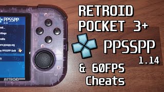 Retroid Pocket 3 PPSSPP V114 and 60FPS Cheats [upl. by Camp]