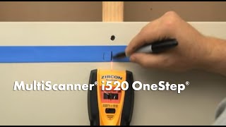 How to Use a Zircon MultiScanner i520 OneStep Stud FinderWall Scanner to Find Wall Studs [upl. by Oludoet948]