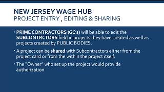 NJ Wage Hub Adding a Project [upl. by Noiramaj86]