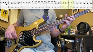 Shoot to Thrill by ACDC Isolated Bass Cover with Tab [upl. by Eoin]