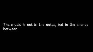 The music is not in the [upl. by Engleman]