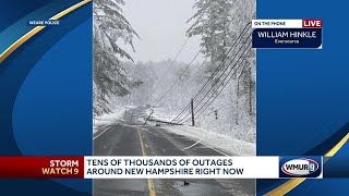 Eversource provides update on power outages in New Hampshire [upl. by Wack772]